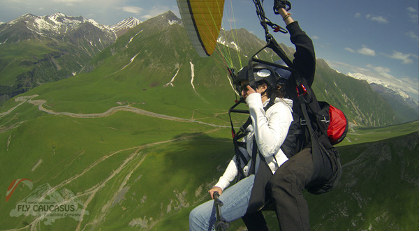 Gudauri Paragliding. Summer. Fly Caucasus